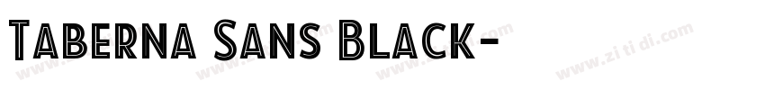 Taberna Sans Black字体转换